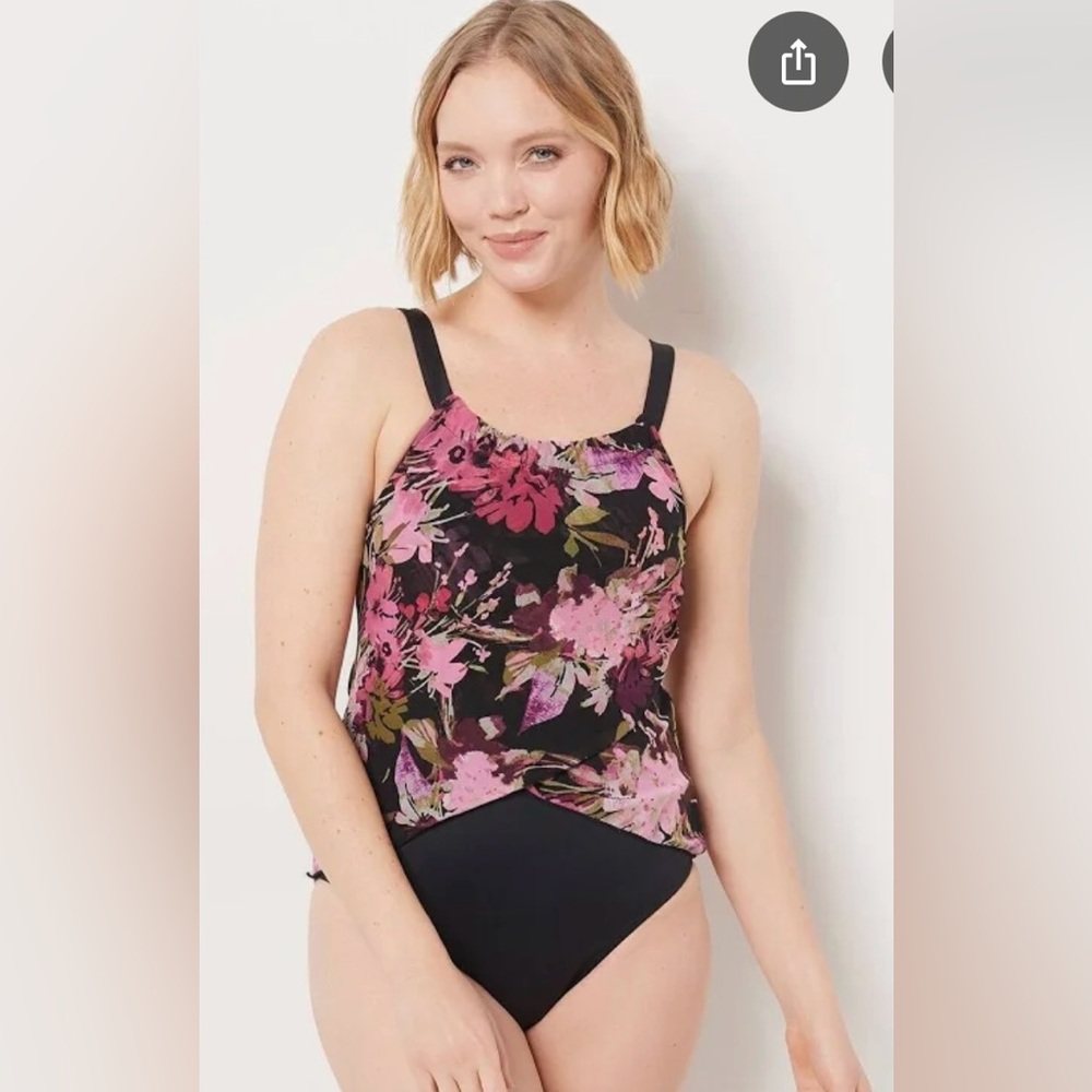 Denim &Co Beach‎ One Piece Bathing Suit Size 4